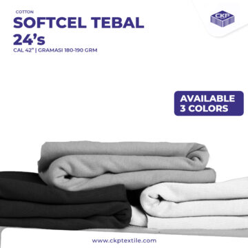 Cotton Softcel 24S Tebal (180-190 gsm)